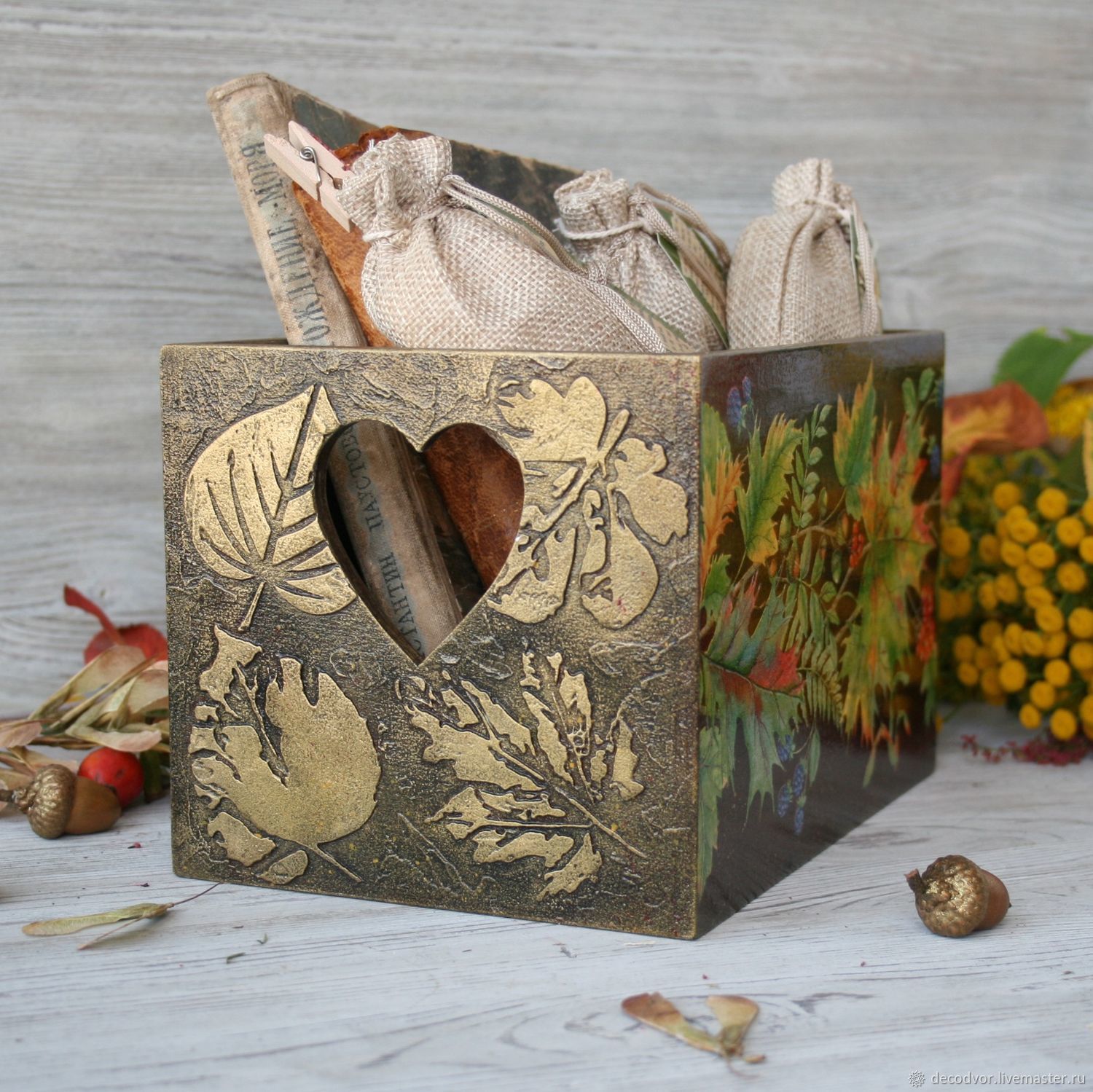 Ящик Кленовый лист купить в интернет-магазине Ярмарка Мастеров по цене ...