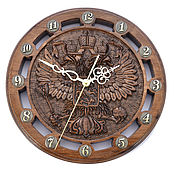Для дома и интерьера handmade. Livemaster - original item Carved wall clock 