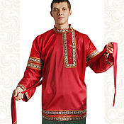 Русский стиль handmade. Livemaster - original item Copy of Cotton Russian shirt for men, boys. Handmade.