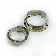 Titanium rings with yellow gold. Wedding rings. asgdesign. My Livemaster. Фото №4