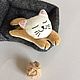 A cat with a couch and a ball. Stuffed Toys. Flower. My Livemaster. Фото №5