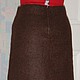 Skirt wool dark chocolate. Skirts. Sokolova Oksana  woolhandmade (woolhandmade). Online shopping on My Livemaster.  Фото №2