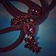 Order Lariat made of beads and Swarovski crystals: Copper dawn. tiavin. Livemaster. . Lariats Фото №3