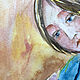Картина Мама с ребенком, акварель в детскую, картина с детьми. Картины. Мария Роева  Картины маслом (MyFoxyArt). Ярмарка Мастеров.  Фото №6