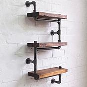 Для дома и интерьера handmade. Livemaster - original item Wall shelf made of solid pine 