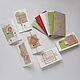 Set of 6 mini cards with envelopes from handmade paper. Cards. PaperPark. Online shopping on My Livemaster.  Фото №2