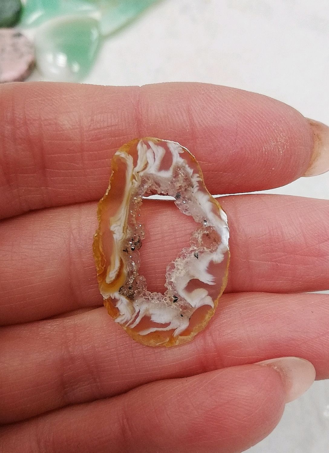 Срез агата с друзой – купить онлайн на Ярмарке Мастеров – SX1U2RU ...