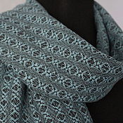 Аксессуары handmade. Livemaster - original item Woven scarf. Merino silk.. Handmade.