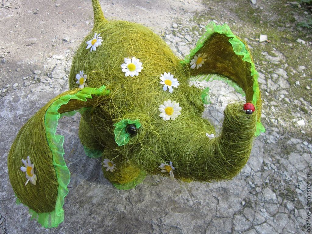 Игрушки из сизаля. Фигуры из сизаля. Фигуры из сизаля. Игрушки из сизаля. 5см трехцветная.