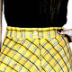  Yellow plaid linen skirt with inner pockets. Skirts. silk fairy tale. My Livemaster. Фото №5