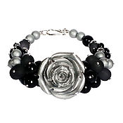 Украшения handmade. Livemaster - original item Bracelet Silver rose. Handmade.