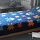 Bright Blue Quilted Designer Bedspread Premium Cotton on the Bed. Bedspreads. irina-cross-stitch. Online shopping on My Livemaster.  Фото №2