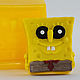 Silicone mold for soap 'Sponge Bob', Form, Shahty,  Фото №1