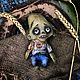 Зомби малыш. Текстильная игрушка, Чердачная кукла, Зеленчукская,  Фото №1