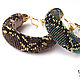beaded bracelet 'royal python', beaded band with snake texture. Bead bracelet. Boosya's beaded creations. Online shopping on My Livemaster.  Фото №2