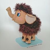 Куклы и игрушки handmade. Livemaster - original item Baby Mammoth Stuffed toy Knitted Cartoon Character. Handmade.
