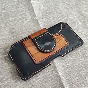 Сумки и аксессуары handmade. Livemaster - original item Leather case for phone.. Handmade.