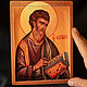 Икона  деревянная "Святой Апостол Матвей", Иконы, Симферополь,  Фото №1