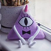 Bill Cipher Red Evil Gravity Falls Plush Toy