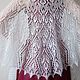 Order  White mohair shawl with silk. KnitLaceDreams. Livemaster. . Shawls Фото №3