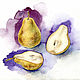 Watercolor. Pears. Pictures. alexandra-hlebnikova. Online shopping on My Livemaster.  Фото №2
