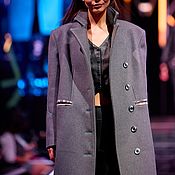 Одежда handmade. Livemaster - original item Coat overcoat with wide shoulders wool. Handmade.