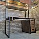 Стол в стиле лофт, письменный, компьютерный, дуб. Столы. EasyLOFT. Ярмарка Мастеров.  Фото №4