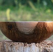 Посуда handmade. Livemaster - original item Hand Turned Walnut Wood Wooden Bowl Fruit Dry Food or Decoration. Handmade.