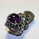 Кольцо с аметистом 19 размера. Кольца. Алексей (raduga-minerala). Ярмарка Мастеров.  Фото №5