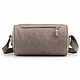 Order Leather bag 'Jerry' (gray crazy). Russian leather Guild. Livemaster. . Crossbody bag Фото №3