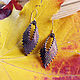 Handmade earrings. Fair Masters - handmade. Buy bead earrings light weightless Autumn leaves.
