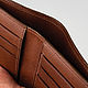 Кожаный бумажник Bifold медно-коричневого цвета. Кошельки. Lecro. Ярмарка Мастеров.  Фото №5