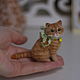 Рыжий котенок. Сухое валяние. Войлочная игрушка. Войлочные зверики Людмилы Демидович. Ярмарка Мастеров.  Фото №6