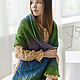 Stole the Summer breeze knit wool. Wraps. Bright Shawls by BorchankaZL. My Livemaster. Фото №6