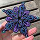 Заказать Брошь Звезда из сутажа, Новогодний подарок. Annka Soutache Украшения из сутажа. Ярмарка Мастеров. . Брошь-булавка Фото №3