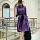 Cozy cage ' Lavender violet'. T-shirt dress. Dresses. Alexandra Maiskaya. Online shopping on My Livemaster.  Фото №2