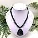 Necklace with pendant natural stone malachite. Necklace. naturalkavni. My Livemaster. Фото №6