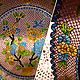 Винтаж: РЕДКОСТЬ КЛУАЗОНЕ CLOISONNE ТАРЕЛКА интерьерная  Китай. Тарелки декоративные винтажные. Чердак дяди Рико. Интернет-магазин Ярмарка Мастеров.  Фото №2