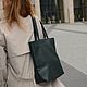 Заказать Шоппер из натуральной кожи. AUGUST BAGS. Ярмарка Мастеров. . Сумка-шоппер Фото №3