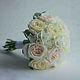 Свадебный букет невесты пионовидных роз Вайт Охара и гортензии, Свадебные букеты, Москва,  Фото №1
