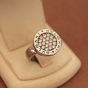 Винтаж: Кольца винтажные: Серебряное кольцо Скарабей, серебро 925