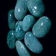 Amazonite is a mint - turquoise,translucent (large tumbling) Madagascar, Cabochons, St. Petersburg,  Фото №1