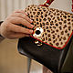 'Amy' cross-body bag with leopard pattern. Crossbody bag. Anastasia Kaufman. My Livemaster. Фото №4