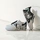 Кроссовки nike  AF1, ручная роспись, кастом, аниме, Барсерк арт. Кроссовки. O-Go-Art.Кастомизация одежды и обуви. Ярмарка Мастеров.  Фото №6