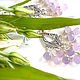 Silver earrings with purple chalcedony. Earrings. White Book. My Livemaster. Фото №4