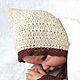 Christening cap: a knitted cap for a newborn girl. Сhristening cap. babyshop. Online shopping on My Livemaster.  Фото №2