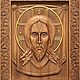 Резные иконы Иисуса Христа с художественной росписью. Иконы. Православная мастерская иконописи. Ярмарка Мастеров.  Фото №5