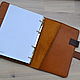 Leather notebook with A5 rings. Notebooks. crecca. My Livemaster. Фото №6