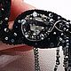 Брошь Черный фламинго. Брошь-булавка. BeadsGravity | Броши, серьги, колье. Интернет-магазин Ярмарка Мастеров.  Фото №2
