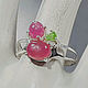 Handmade ring with natural bright pink star-shaped rubies. Rings. Silverjewels. My Livemaster. Фото №5